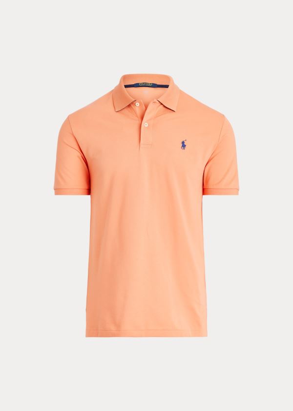 Ralph Lauren Custom Slim Performance Polo Herre Danmark (IMDJU6574)